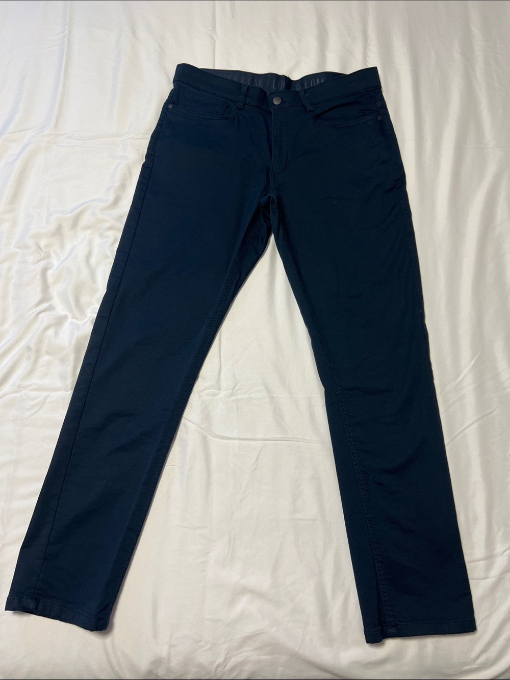 Men’s Dark Navy Dress Pants - Classic Straight Fit